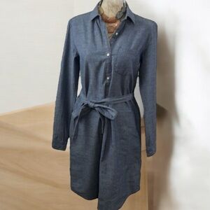 GAP Long Sleeve Chambray Denim Jean Shirt dress Dress